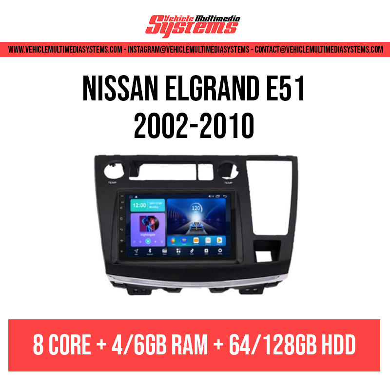 Nissan Elgrand E51 | 2002-2010 | Android Screen