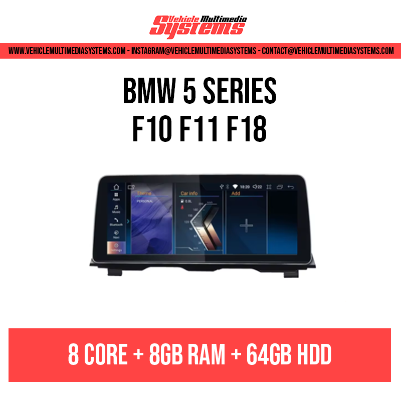 BMW 5 Series | F10 F11 F18 | Android Screen | NBT, CIC