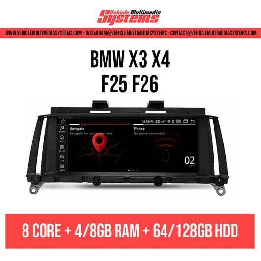 BMW X3 X4 | F25 F26 | Android Screen | CIC, NBT, EVO