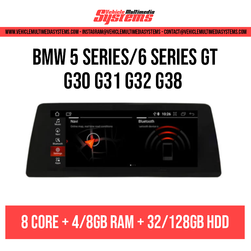 BMW 5 Series/6 Series GT | G30 G31 G32 G38 2017-2020 | Android Screen ...