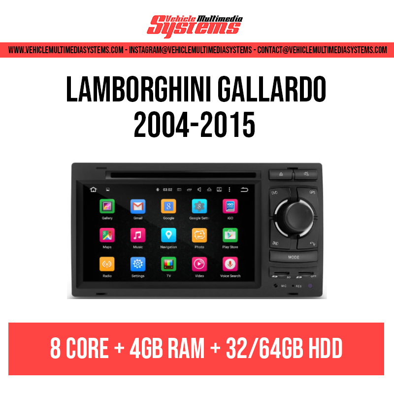 Lamborghini Gallardo | 2004-2015 | Android Screen (Button Version)