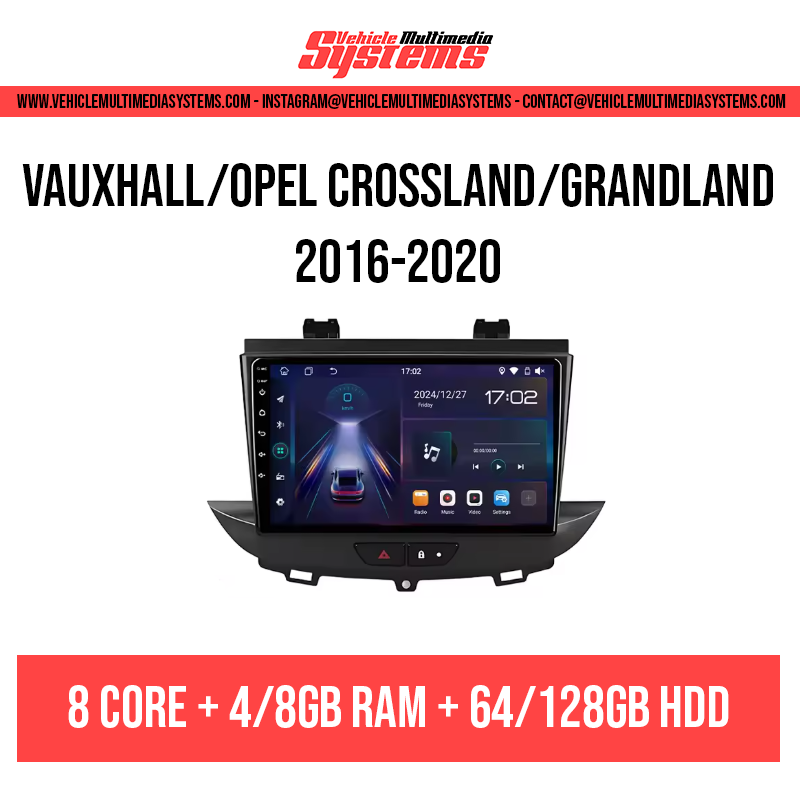 Vauxhall/Opel Crossland/Grandland | 2016-2020 | Android Screen