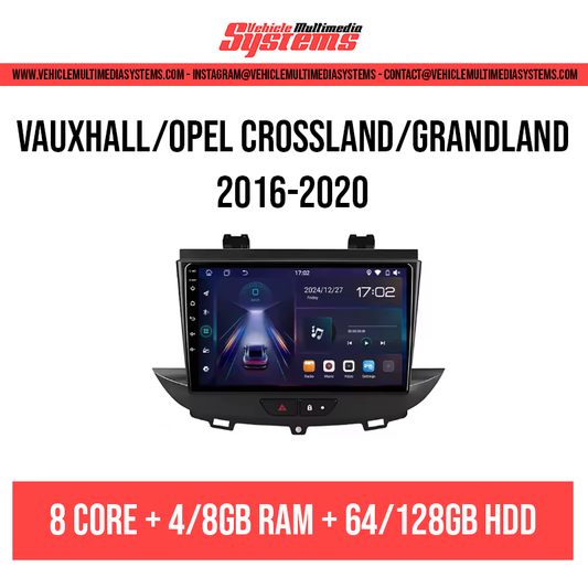Vauxhall/Opel Crossland/Grandland | 2016-2020 | Android Screen