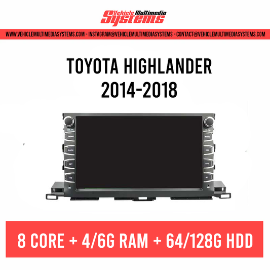 Toyota Highlander | 2014-2018 | Android Screen