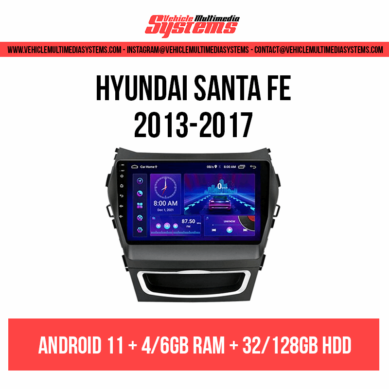 Hyundai Santa Fe 20132017 Android Screen Vehicle Multimedia Systems