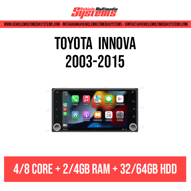 Toyota Innova | 2003-2015 | Android Screen– Vehicle Multimedia Systems
