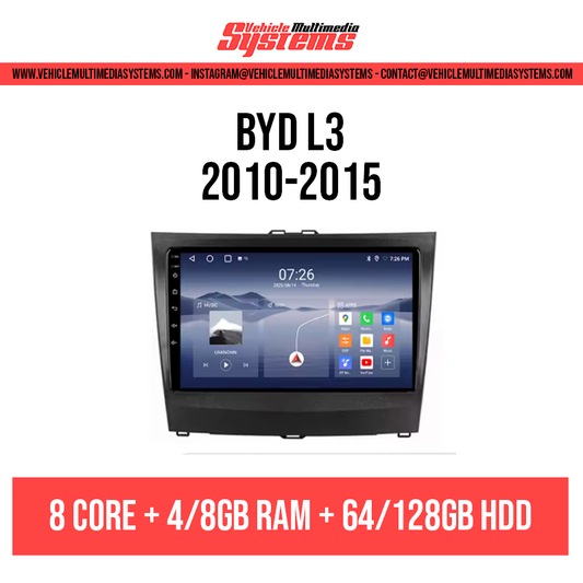 BYD L3 | 2010-2015 | Android Screen