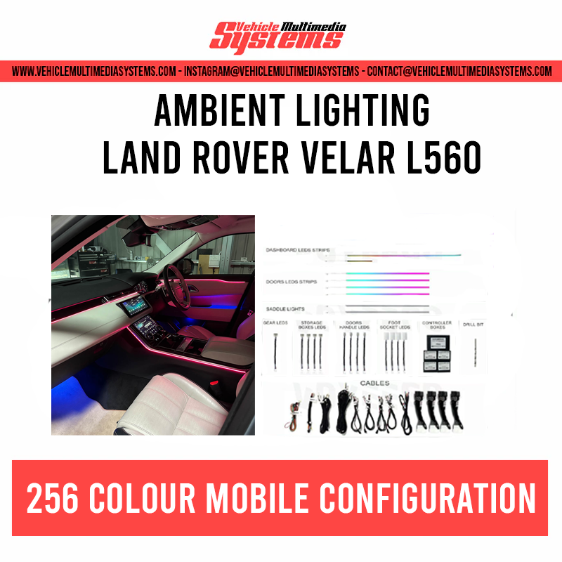 Land Rover Velar | L560 | OEM Style Ambient Lighting Kit– Vehicle ...