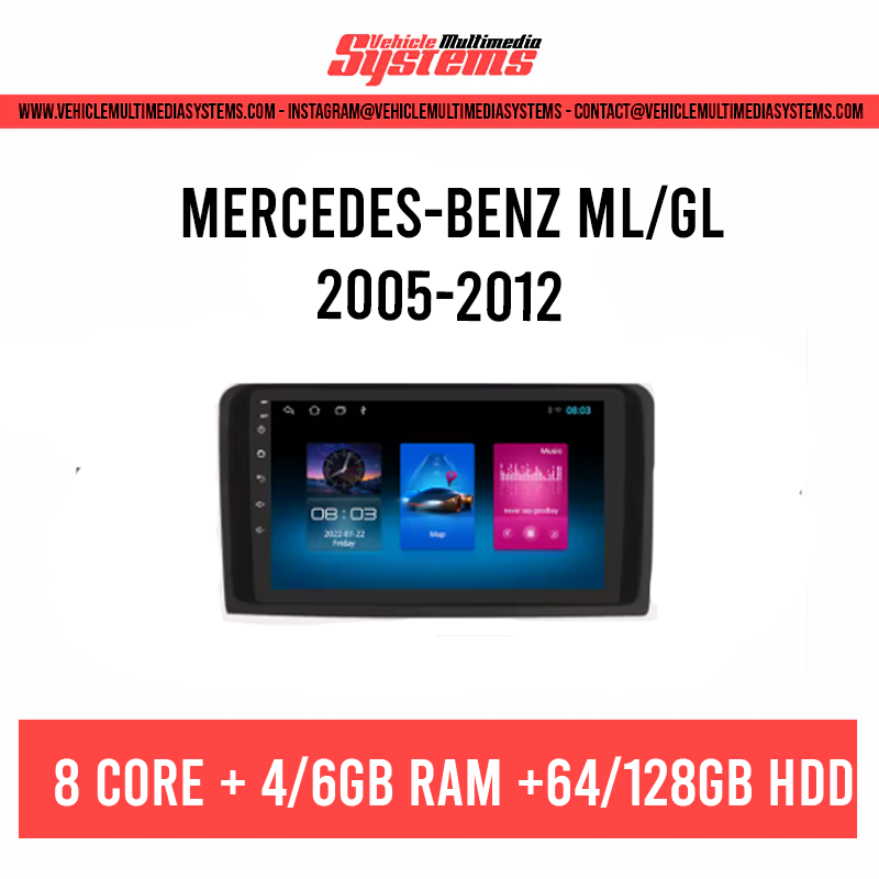 Mercedes-Benz Clase GL/ML/GLE | 2012-2020 | Pantalla Android