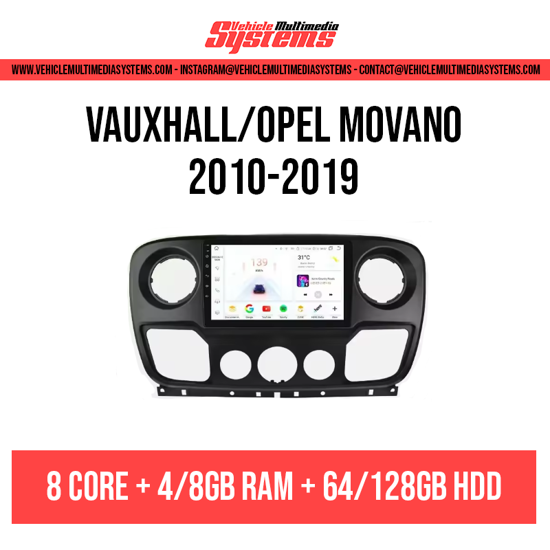 Vauxhall/Opel Movano | 2010-2019 | Android Screen