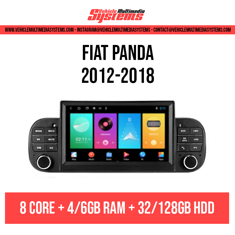 Fiat Panda | 2012-2018 | Android Screen