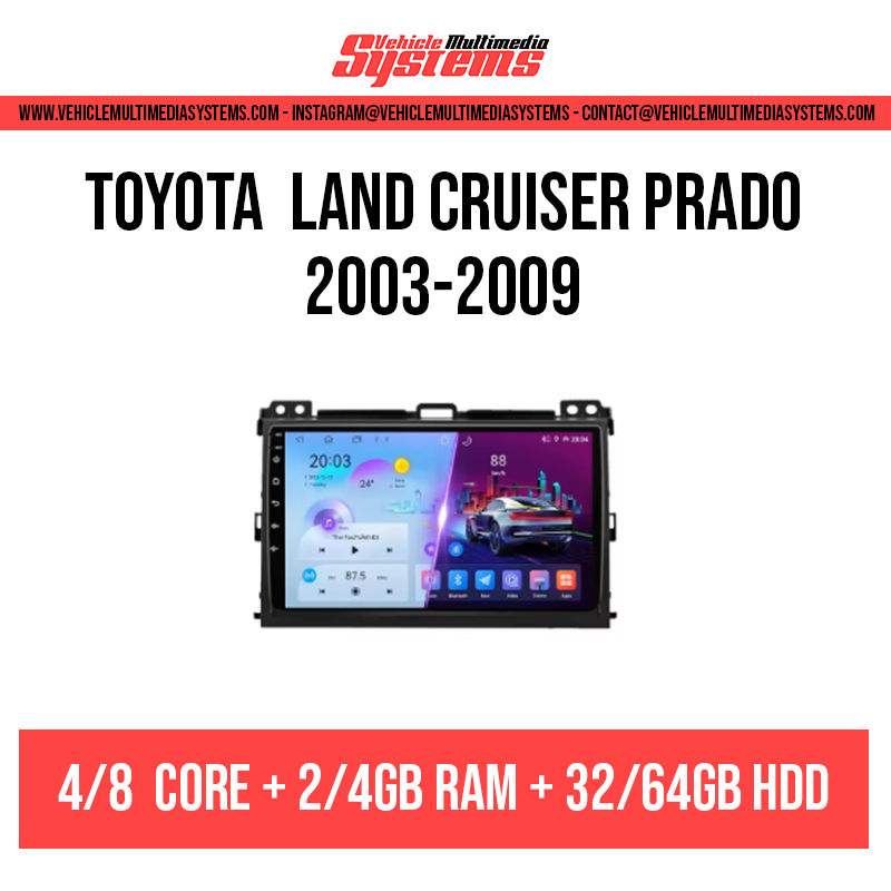 Toyota Land Cruiser 120 (Prado) | 2003-2009 | Android Screen