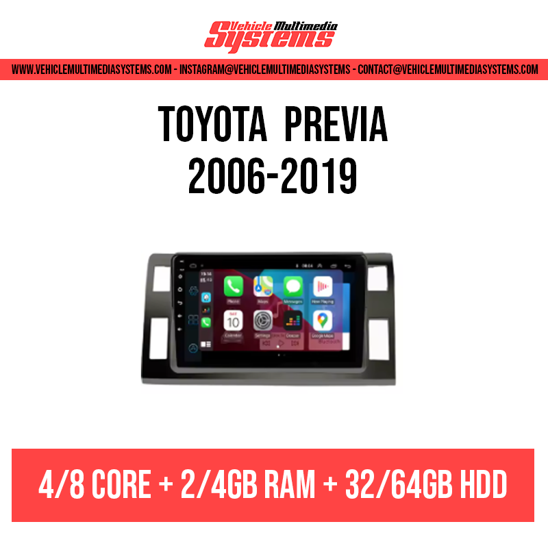 Toyota Previa | 2006-2019 | Android Screen