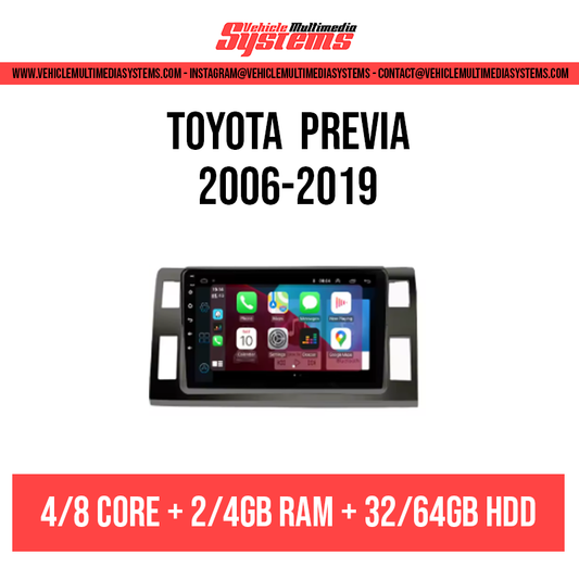 Toyota Previa | 2006-2019 | Android Screen