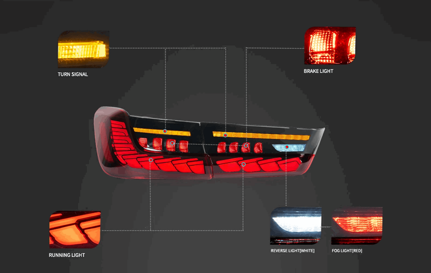 BMW 3 Series | G20 G80 | GTS STYLE LED TAILLIGHTS