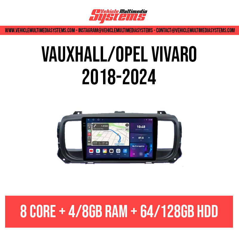 Vauxhall/Opel Vivaro | 2018-2024 | Android Screen