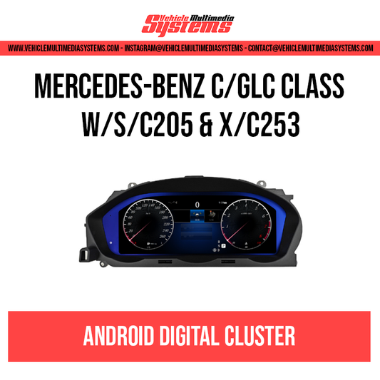Mercedes Benz C/GLC Class | W/S/C205 & X/C253 | Digital Cluster