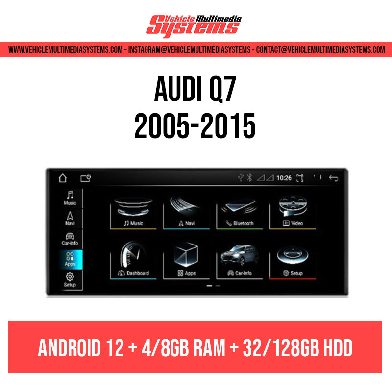Audi Q7 | 2005-2015 | Android Screen– Vehicle Multimedia Systems