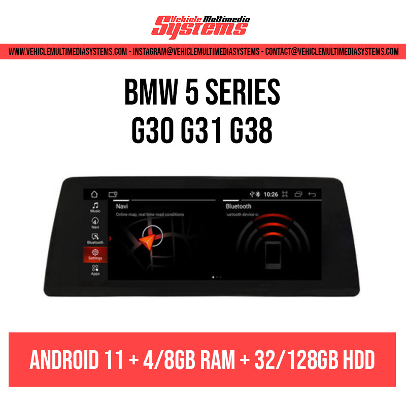 BMW 5 series android screen retrofit from Vehicle Multimedia Systems