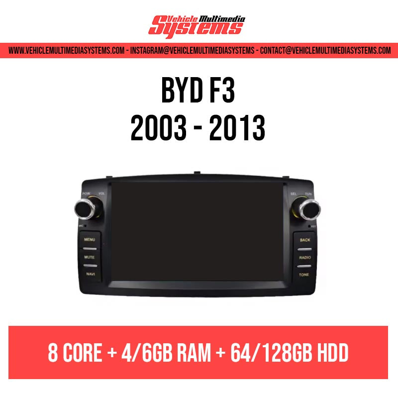 BYD F3 | 2003-2013 | Android Screen
