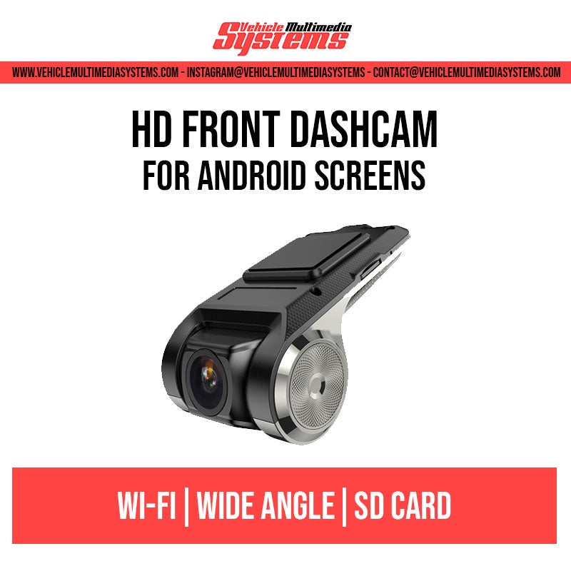 HD Front Dashcam for Android Screens | Wi-Fi | Includes SD Card ...