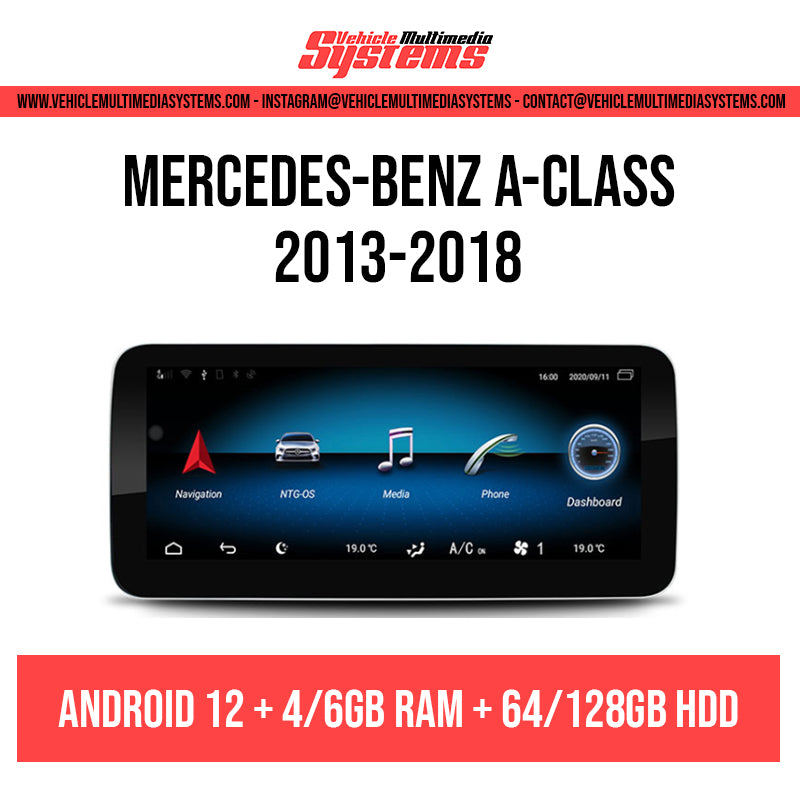 Mercedes benz a class android screen retrofit from Vehicle Multimedia Systems