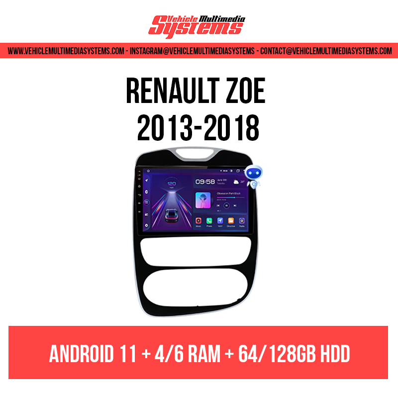 Renault Zoe | 2013-2018 | Android Screen– Vehicle Multimedia Systems