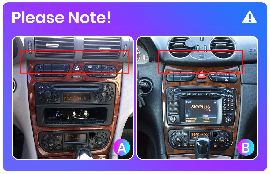 Mercedes-Benz C-Class | 2001-2005 | Android Screen VMS