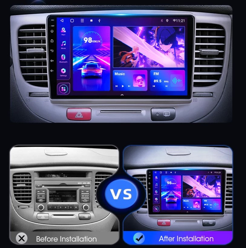 Kia Rio | 2005-2011 | Android Screen – Vehicle Multimedia Systems