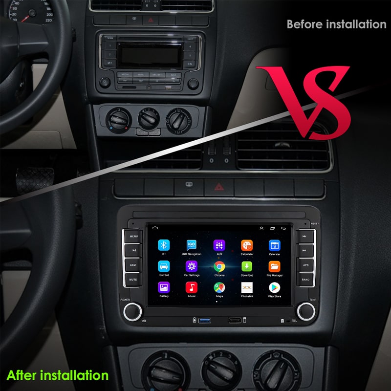 Apple Carplay et Android Auto sur SKODA FABIA III écran d'origine
