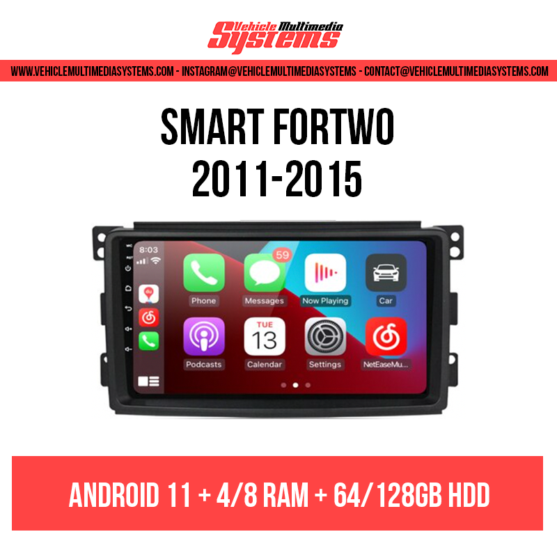 Smart Fortwo | 2011-2015 | Android Screen– Vehicle Multimedia Systems