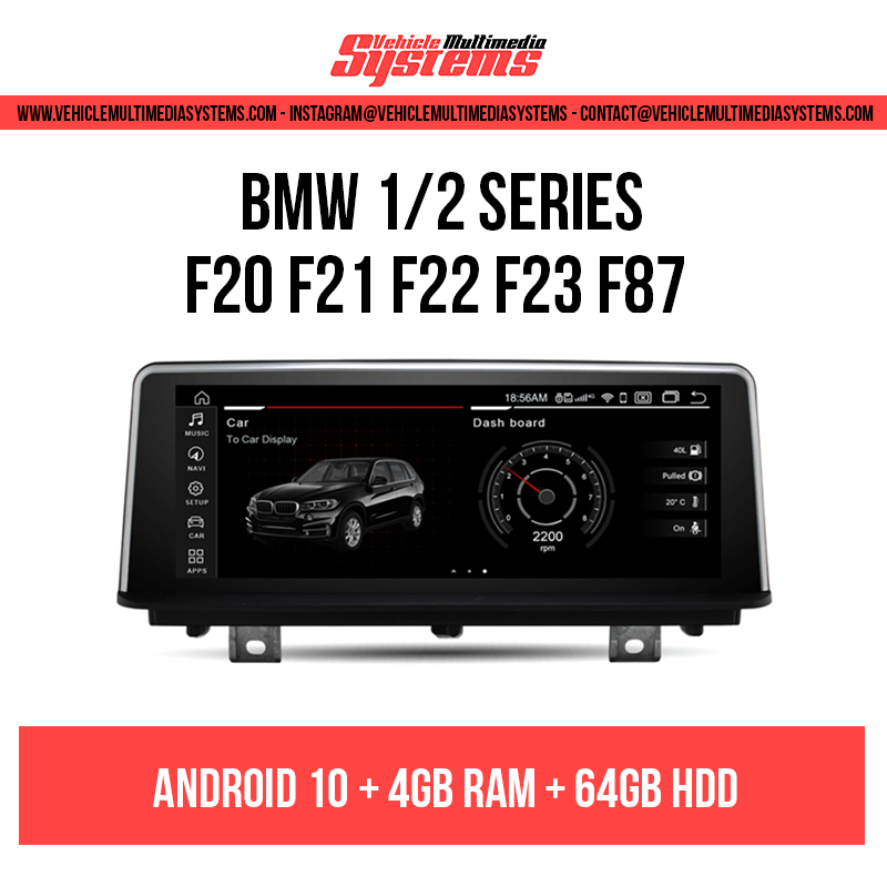 BMW 1 Series 2 Series | F20 F21 F22 F23 F87 | Android Screen | CIC, NBT, EVO VMS