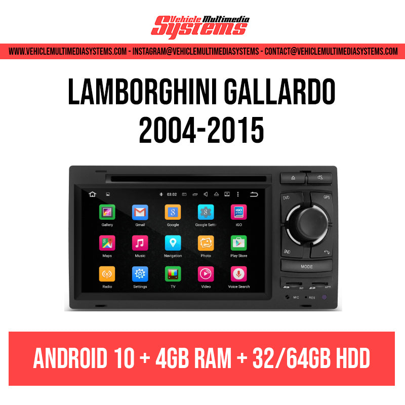 Lamborghini Gallardo | 2004-2015 | Android Screen (Button Version) VMS