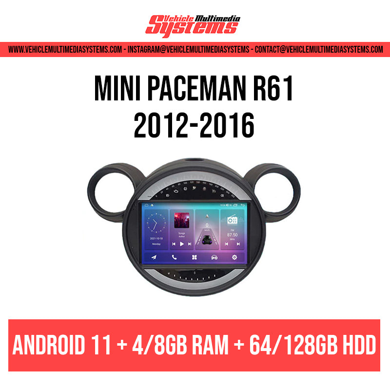 MINI Paceman R61 | 2012-2016 | Android Screen– Vehicle Multimedia Systems